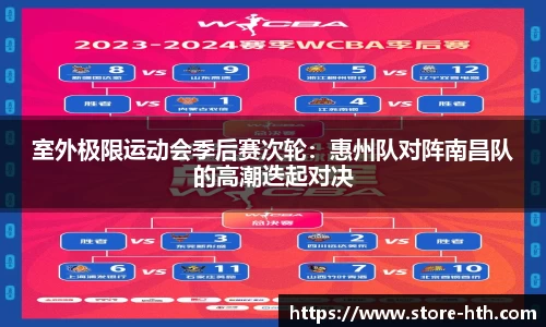 室外极限运动会季后赛次轮：惠州队对阵南昌队的高潮迭起对决